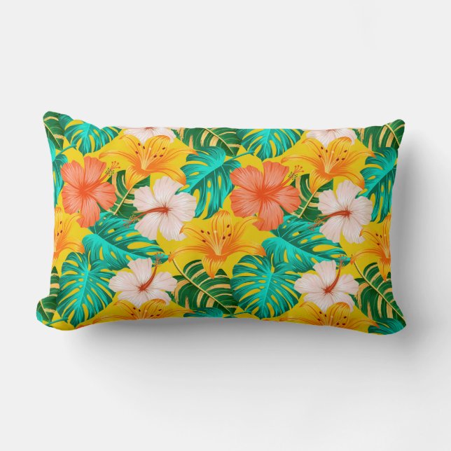 Tropical Palms Accent Pillow (Front)