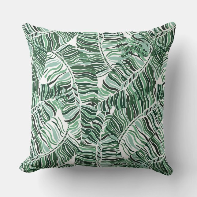 Tropical Palms Accent Pillow (Front)