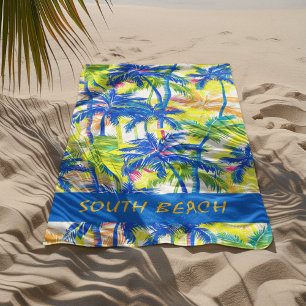 Tropical Palms Beach Towel