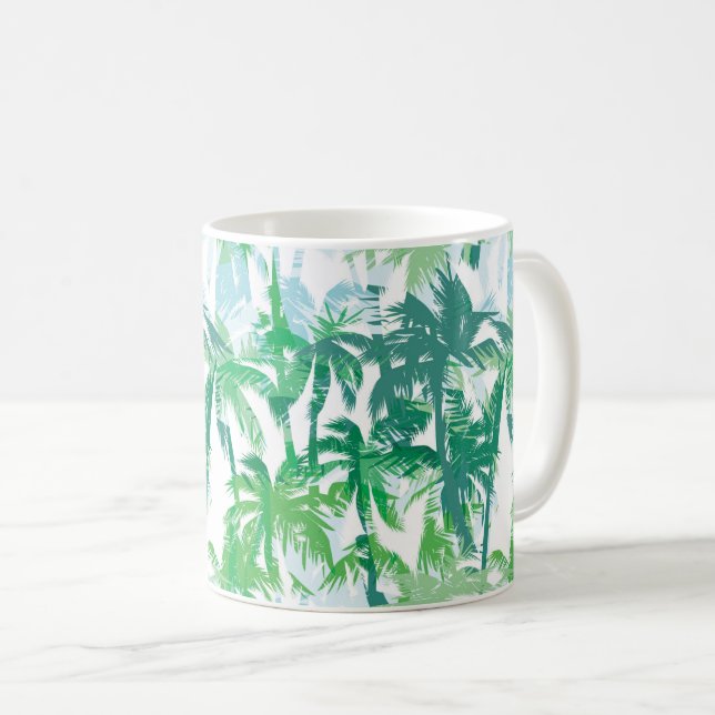 Tropical Palms Coffee Mug  (Front Right)