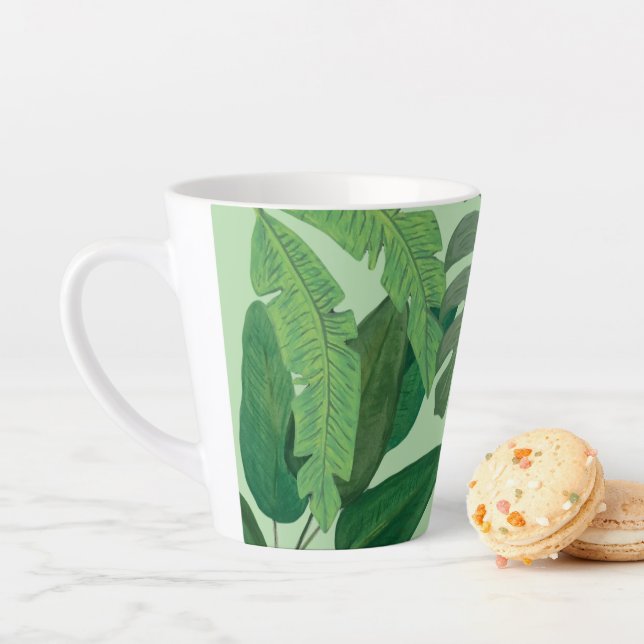 Tropical Palms Latte Mug (In Situ)