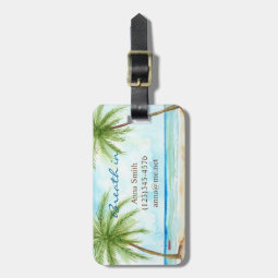 Tropical Palms Luggage Tag | Zazzle