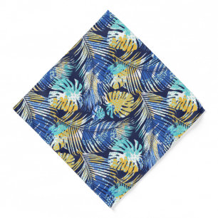 Tropical Palms Print Bandana