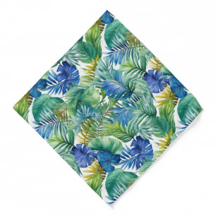 Tropical Palms Print Bandana