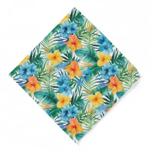 Tropical Palms Print Bandana