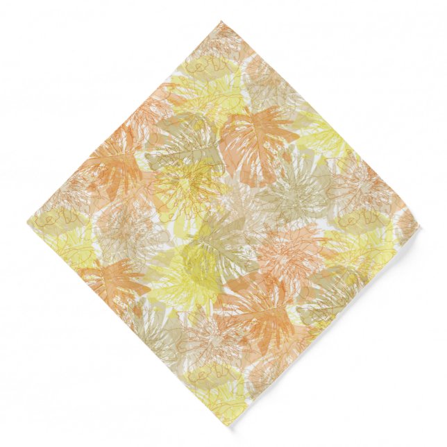 Tropical Palms Print Bandana (Front)
