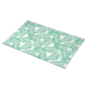Tropical Palms Print Cloth Placemat