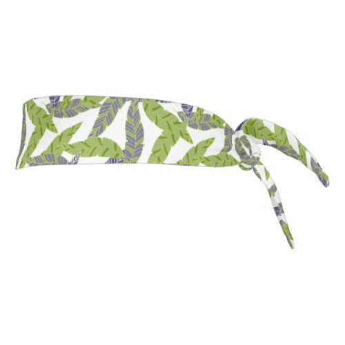 Tropical Palms Print Tie Back Headband
