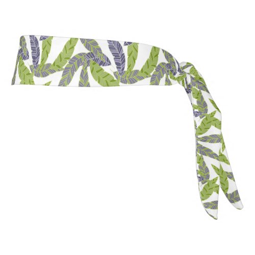 Tropical Palms Print Tie Back Headband