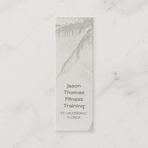 Tropical Palms (skinny / bookmark) Business Card Templates