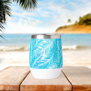 Tropical Palms Thermal Wine Tumbler