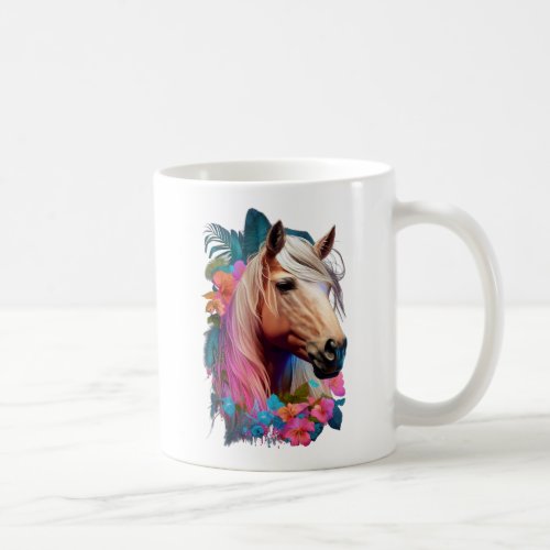Tropical Palomino Horse Coffee Mug