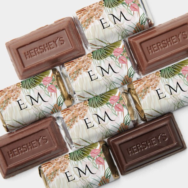 Tropical Pampas Grass Terracotta Wedding Hershey's Miniatures (Assorted)