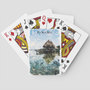 Tropical Panama Bocas Del Toro Vintage Travel Poker Cards