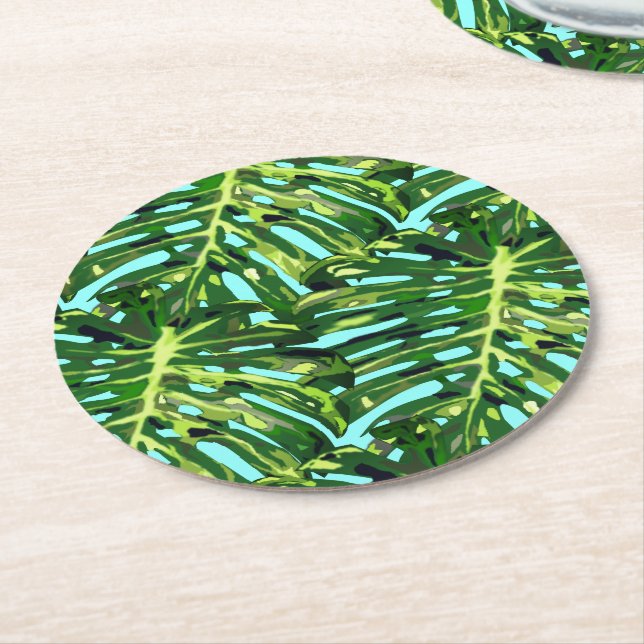 Tropical Paper Coaster (Angled)