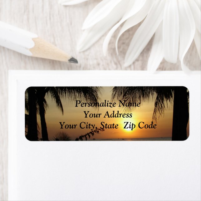 Tropical Paradise Address Label (Insitu)