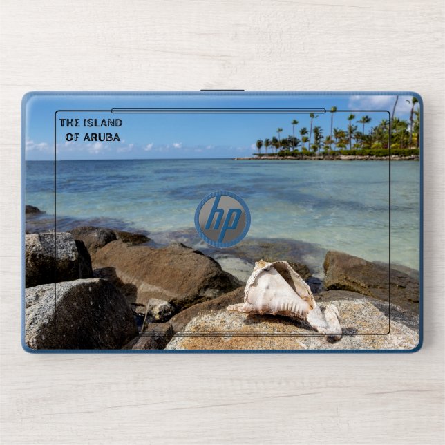Tropical Paradise Aruba  HP Laptop Skin (Front)