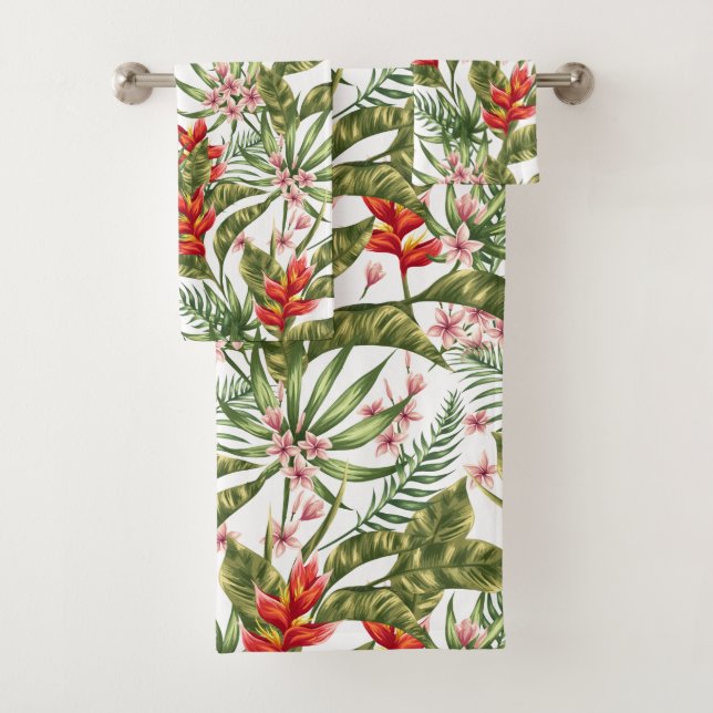 Tropical Paradise Bath Towel Set (Insitu)