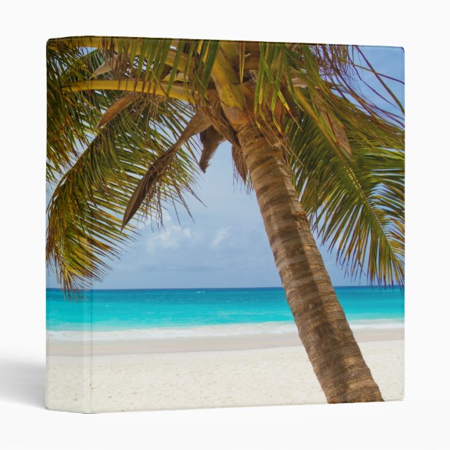 Tropical Paradise Beach 3 Ring Binder (Front/Spine)