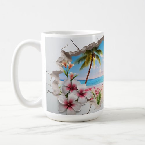 Tropical Paradise Beach _ 3D Mug