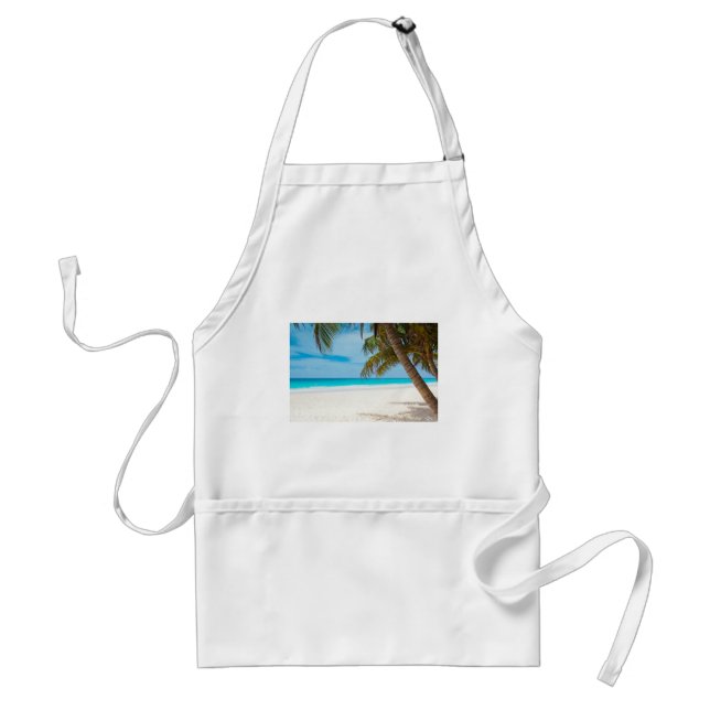 Tropical Paradise Beach Adult Apron (Front)