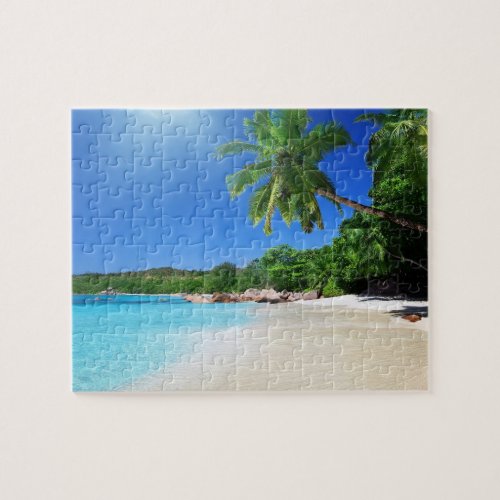 Tropical paradise beach jigsaw puzzle