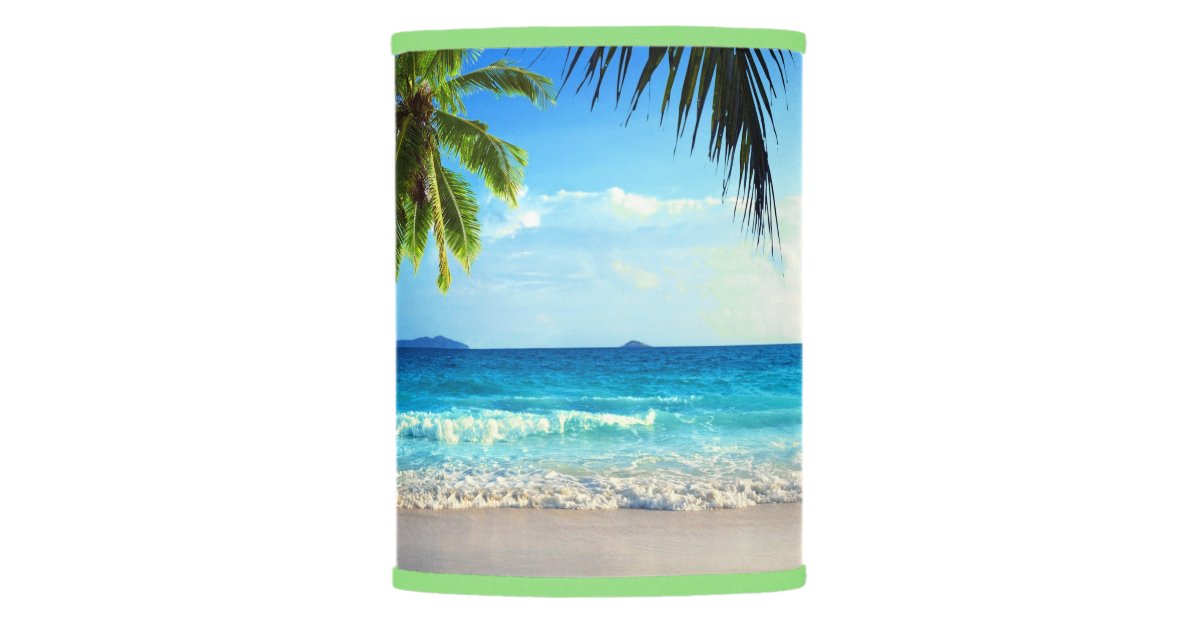Tropical Paradise Beach Lamp Shade Zazzle Tropical Paradise Beach Lamp Shade