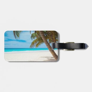 Tropical Paradise Beach Luggage Tag by Argos_Photography at Zazzle