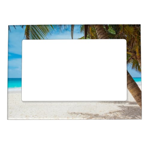 Tropical Paradise Beach Magnetic Frame