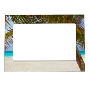 Tropical Paradise Beach Magnetic Photo Frame