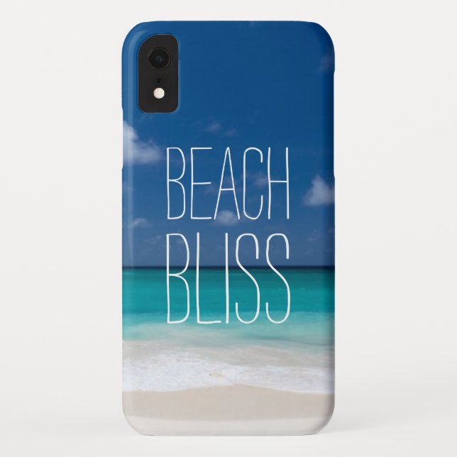 Tropical Paradise Beach Motivational Saying Case-Mate iPhone Case (Back)