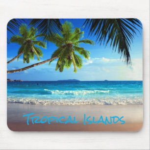 Tropical Paradise Beach Mouse Pad