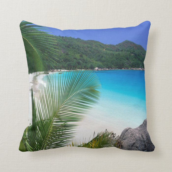 Tropical Paradise Beach Pillow