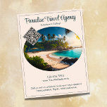 Tropical Paradise Beach Resort QR Code Flyer<br><div class="desc">Create your own QR code business flyer featuring a tropical paradise digital art design. This flyer can be used alone or paired with the Tropical Paradise Beach Resort QR Code Business Card. This design works well for Travel Agents, Real Estate Brokers, Realtors, Small Business Owners, Coastal Business Owners, Freelancers, Writers...</div>