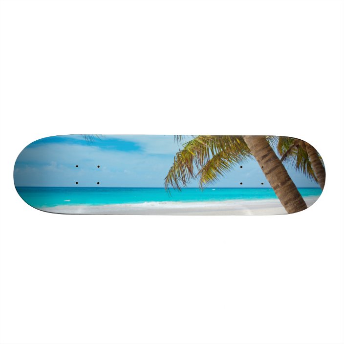 Tropical Paradise Beach Skateboard Deck | Zazzle.com