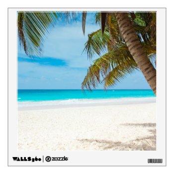 Tropical Paradise Beach Wall Sticker by Argos_Photography at Zazzle
