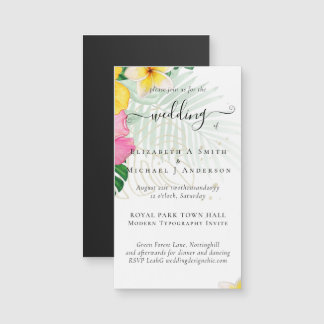 Tropical Paradise Beach Wedding Vibrant Florals
