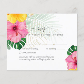 Tropical Paradise Beach Wedding Vibrant Florals