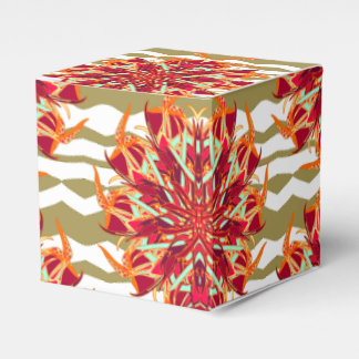 Tropical paradise bird favor boxes