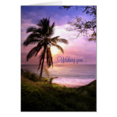 Tropical Paradise Birthday Card (Front)