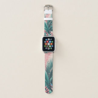Tropical Paradise Botanical Pattern Apple Watch Band