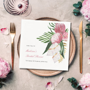Tropical Paradise Bridal Shower Napkins