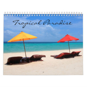 Tropical paradise calendar