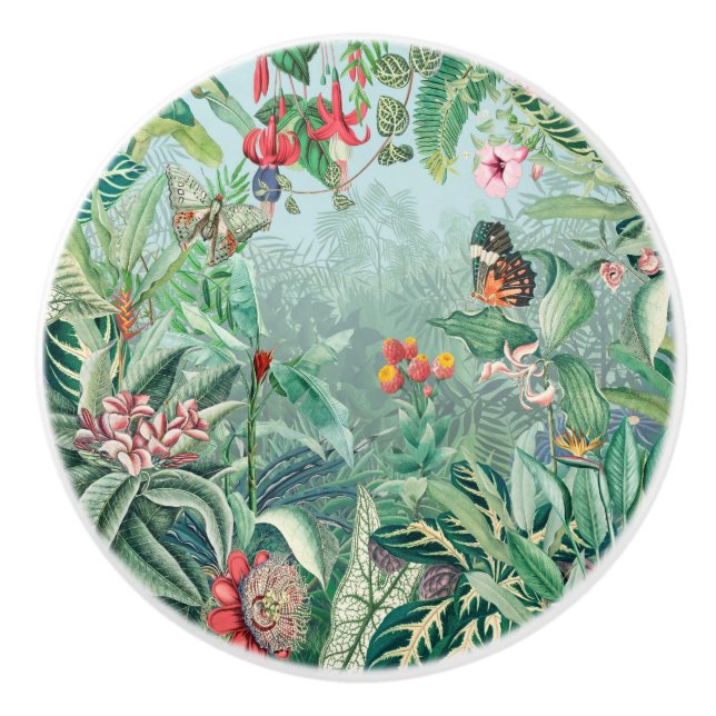 Tropical Paradise Ceramic Knob (Front)