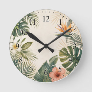 Tropical Paradise Clock Face
