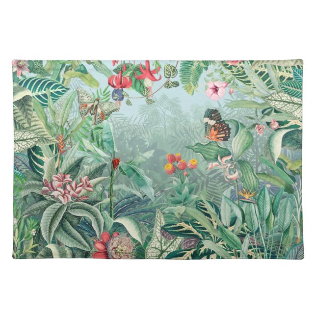 Tropical Paradise Cloth Placemat (Front)