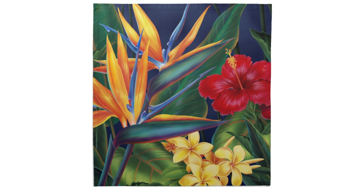 Tropical Paradise Dinner Napkins | Zazzle