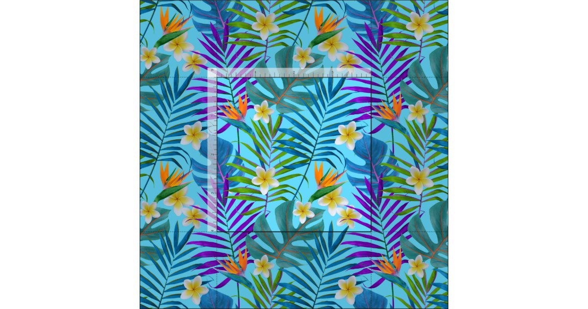 Tropical Paradise Fabric | Zazzle.com