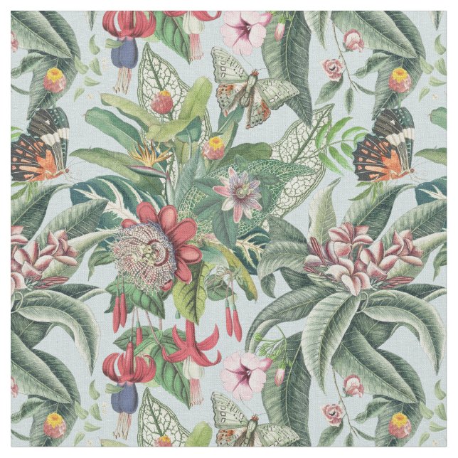 Tropical Paradise Fabric (Close Up)