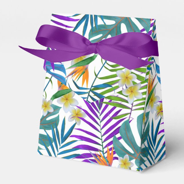 Tropical Paradise Favor Boxes (Front Side)